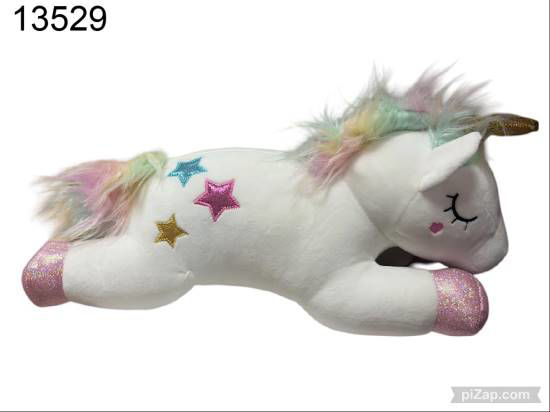 Imagen de PELUCHE UNICORNIO ECHADO 1.26
